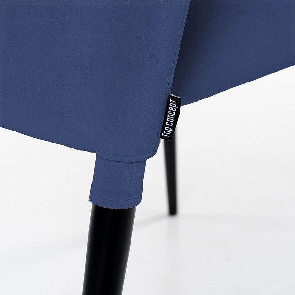 Стул Albert (Альберт), бархат синий 29, стопируемый - Вид 7