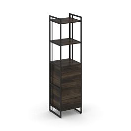 Rift Шкаф 4 ниши узкий RF.SU-44 (L) Дуб Мали/Металл Черный 420*396*1648 - Фото предпросмотра