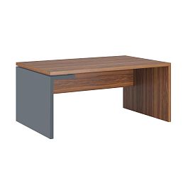 Стол рабочий левый Zion 160x100x74 орех селект - Фото предпросмотра