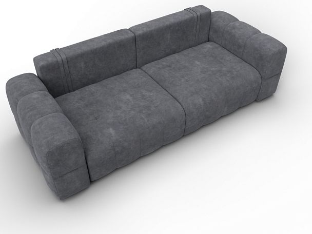 Диван прямой Лига-110 НПБ Велюр серый - Вид 7