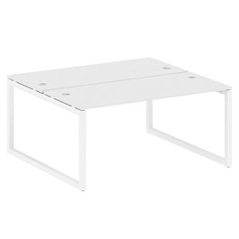 Metal System Quattro Р. ст. на О-образном м/к 50БО.РАС-СП-2.4 Белый/Белый металл 1600*1475*750 - Фото предпросмотра