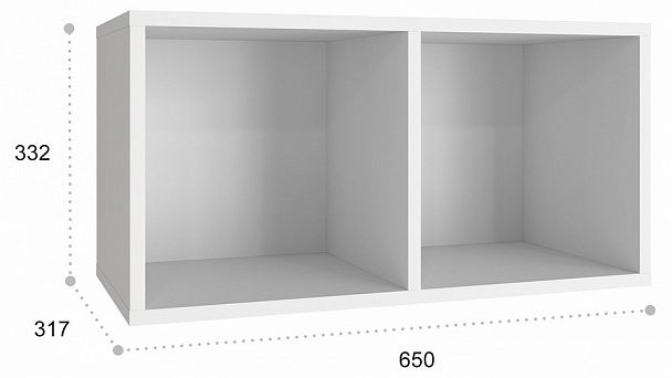 Полка навесная Монблан МБ-80 - Вид 3