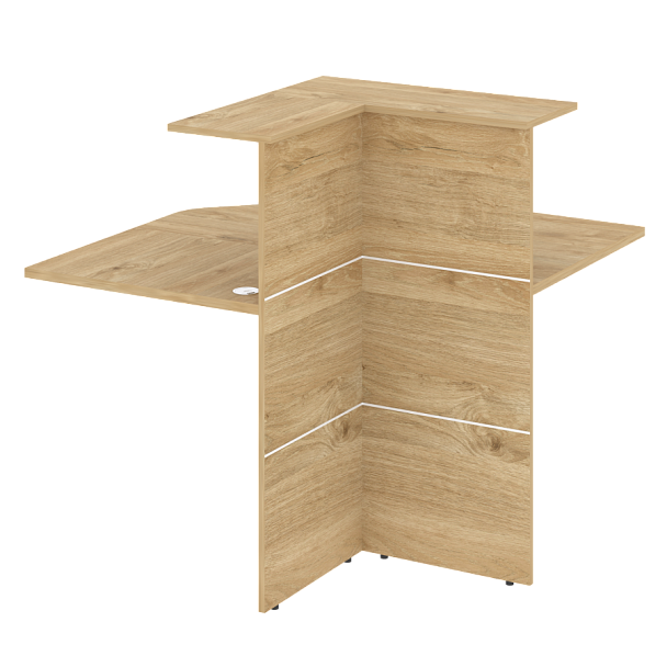 Модуль угловой внутренний высокий "Onix" О.R-MU.VNU тиквуд светлый - Вид 1