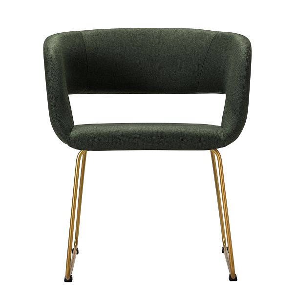 Кресло Hugs тёмно-зеленый/Линк золото - Вид 3