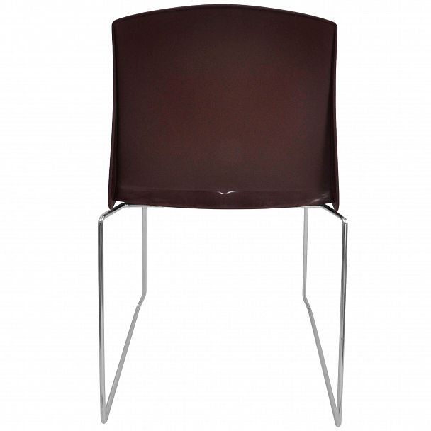 Стул Pull (пруток) каркас Хром, коричневый, стопируемый - Вид 2