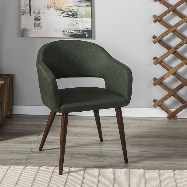 Кресло Oscar тёмно-зеленый/т.орех - Вид 8