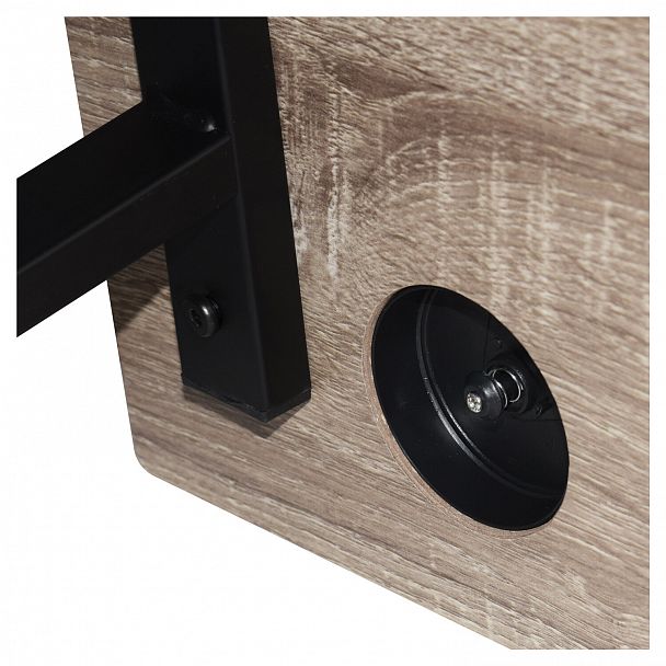 Стол на металлокаркасе BRABIX "LOFT CD-006", 1200х500х730 мм, 2 полки, цвет дуб антик, 641225 - Вид 10