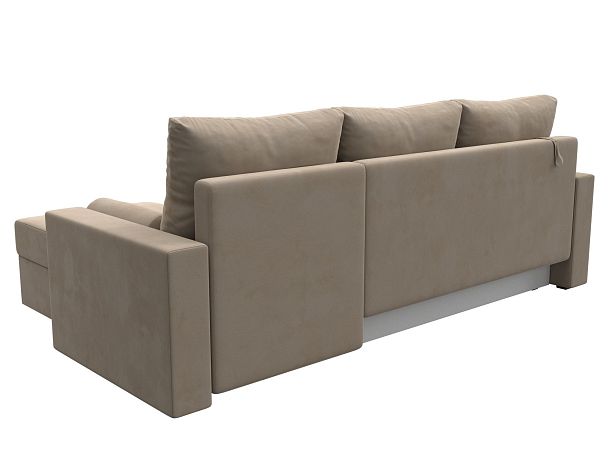 Диван угловой Верона Лайт угол правый (полностью велюр бежевый) - Вид 6