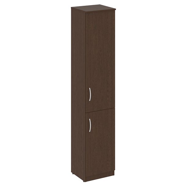 Nova S Шкаф высокий узкий (1 низкая дверь ЛДСП, 1 средняя дверь ЛДСП) В.СУ-1.3 (R) Венге 388*360*1915 - Вид 1