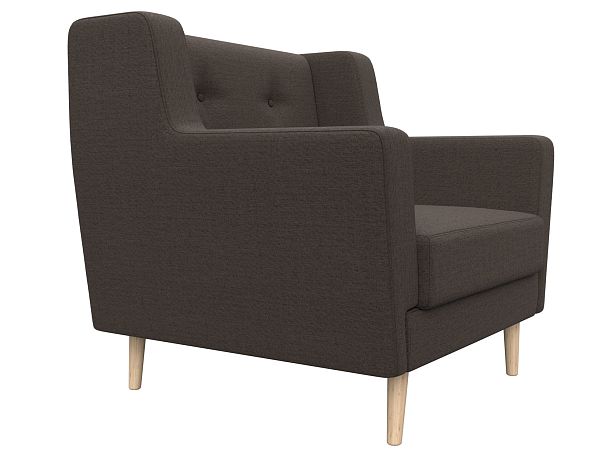 Кресло Брайтон Рогожка коричневый - Вид 3