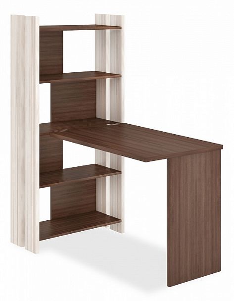 Стол компьютерный Домино Лайт СТЛ-ОВ+С100Прям без тумбы Карамель/Шамони - Вид 1