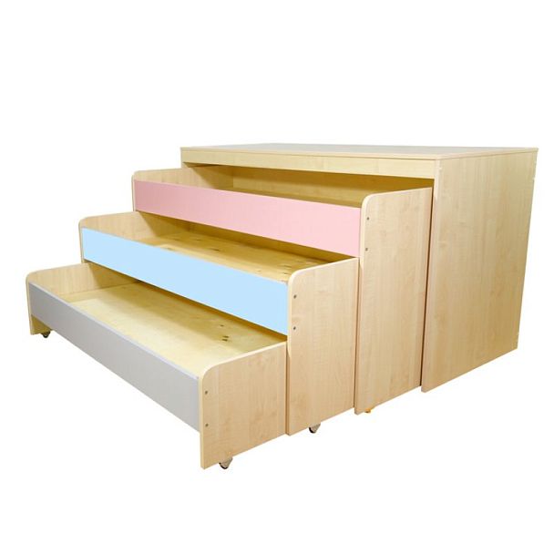 Кровать детская многоярусная Скандинавия (с тумбой) - Вид 3