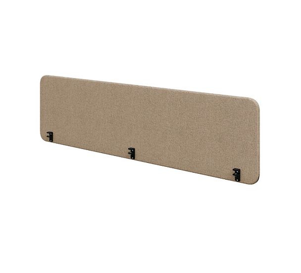 ОКС Экран настольный с креплением, (1600х27х445) арт OK-160/45 кат.1 Tempo 2 бежевый "Настольные экраны ОКС"  ТК-002920003587 бежевый - Вид 1