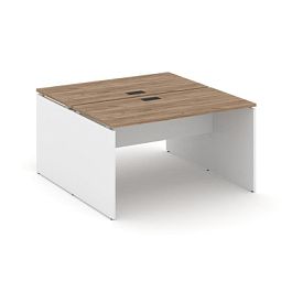 Стайл Проджект Рабочая станция 2-х сторон. SN-D.DRS-002 Дуб Табак/Белый/Черная Заглушка 1180*1232*75 - Фото предпросмотра