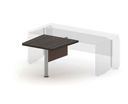 АККОРД / ACCORD RACR004-9x9 Брифинг (без опоры) 900х900х750 Дуб Термо/Серый камень - Фото предпросмотра