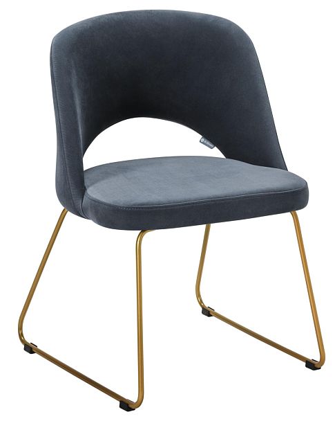 Стул Lars Diag grey/Линк золото - Вид 1