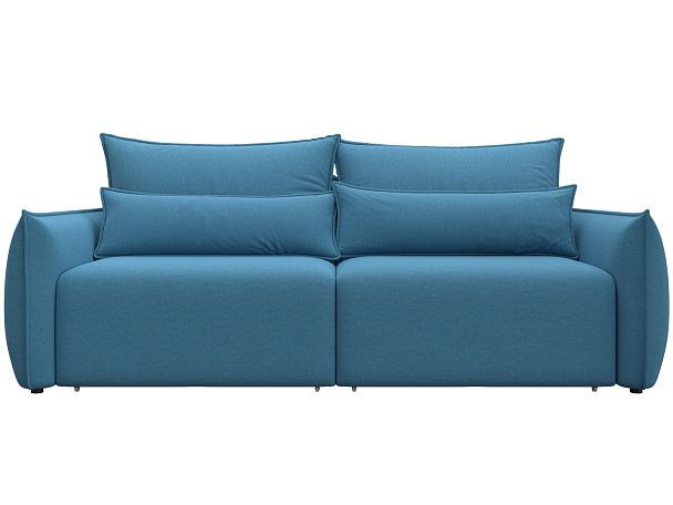 Диван прямой Лига-051 НПБ Рогожка голубой - Вид 2