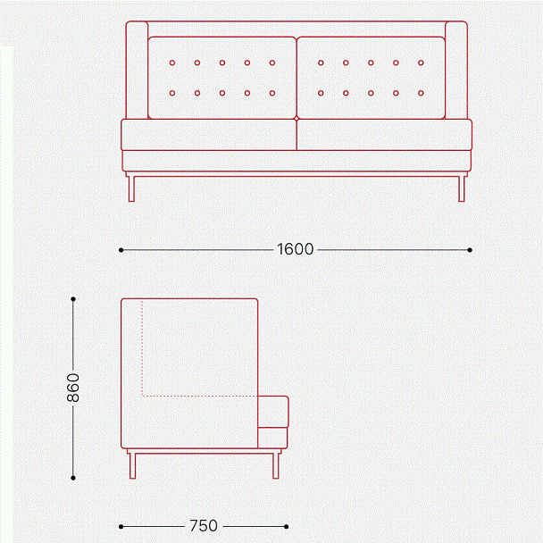 Диван "Пьер" - Вид 2