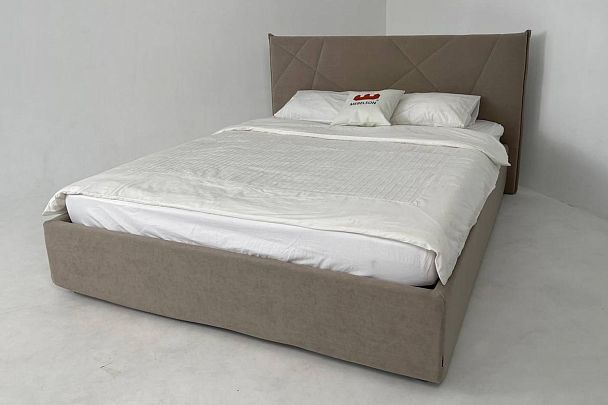 Кровать с основанием Бест 160х200 см ZO.KM1.6-16.2170 капучино (велюр) - Вид 5