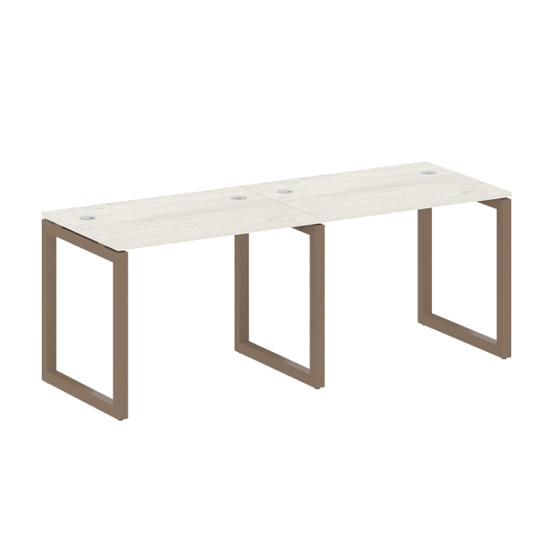 Metal System Quattro Р. ст. на 2 раб. места на О-образном м/к 50БО.СМ-2.1 Дуб наварра/Мокко металл 2000*720*750 - Вид 1