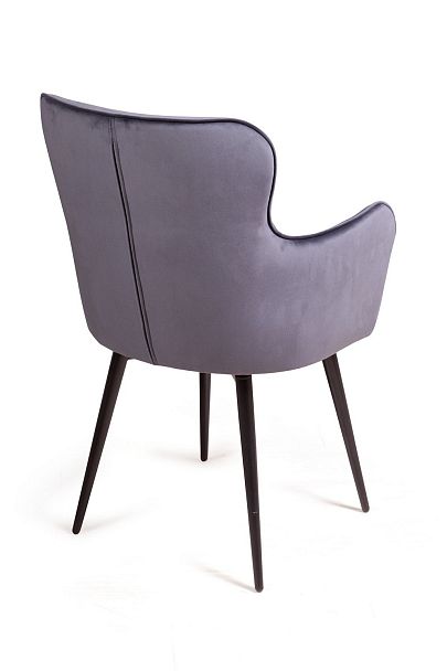 Стул King, поворотный на 90 градусов, функция возврата, антишум, бархат серый 27 - Вид 8