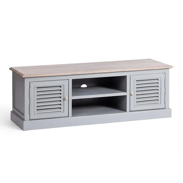 ТВ тумба Secret de Maison Брайтон/Brighton (мод. DA-2141), дерево акации/дерево манго/МДФ, Antique grey/grey wash - Вид 1