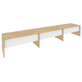 Onix Рабочая станция O.RS-3.4.8 Тиквуд светлый/Белый бриллиант 4740*800*750 - Фото предпросмотра