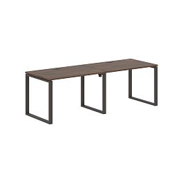 Стол 2-х местный EQWST 2380 Дуб Денвер тёмный/Мокко 2326х800х750 EDIS - Фото предпросмотра