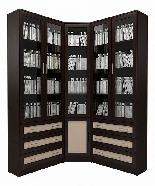 Шкаф книжный Мебелайн-55 - Вид 1