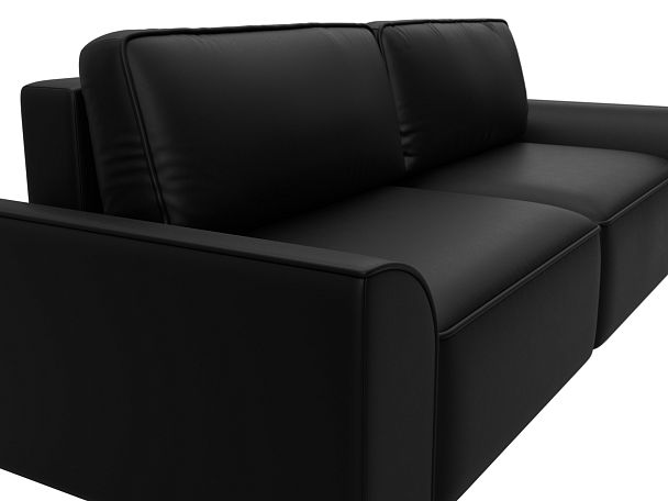 Диван прямой Лига-048 НПБ Экокожа черный - Вид 4