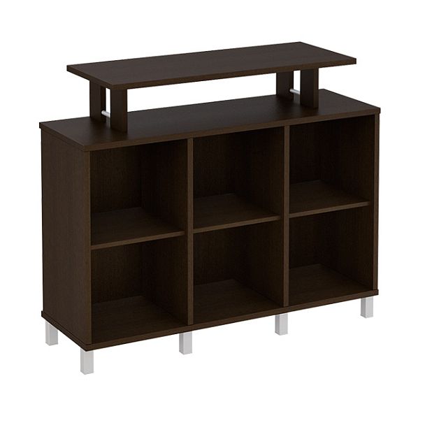 Стеллаж низкий с надстройкой "Борн" В 801-411 дуб шамони - Вид 3