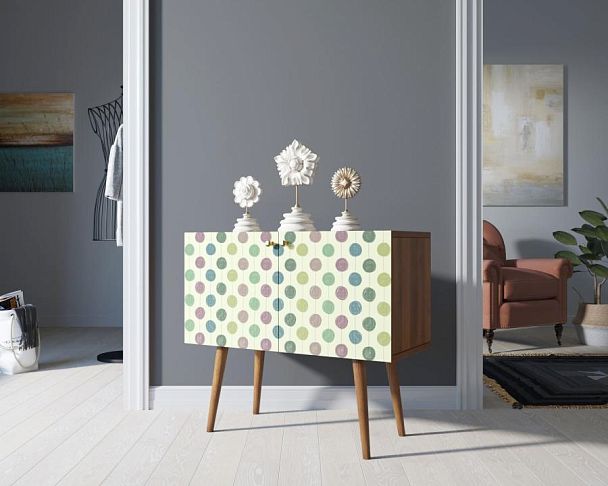 Комод на высоких ножках Berber малый принт 24 арт BB13/Print_24 - Вид 3