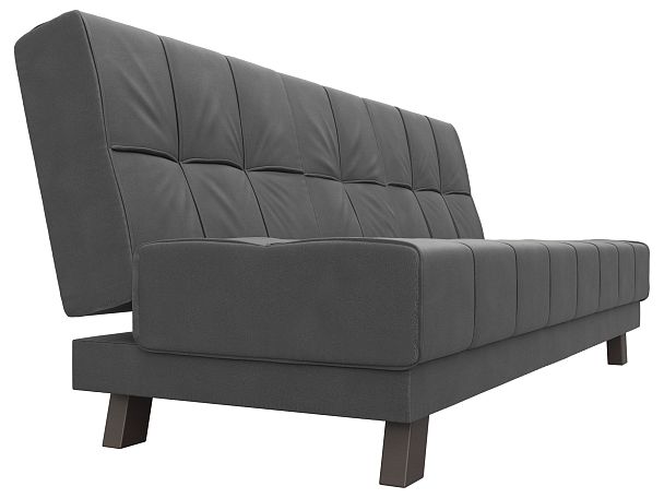 Диван прямой Винсент Искусственная замша серый - Вид 3