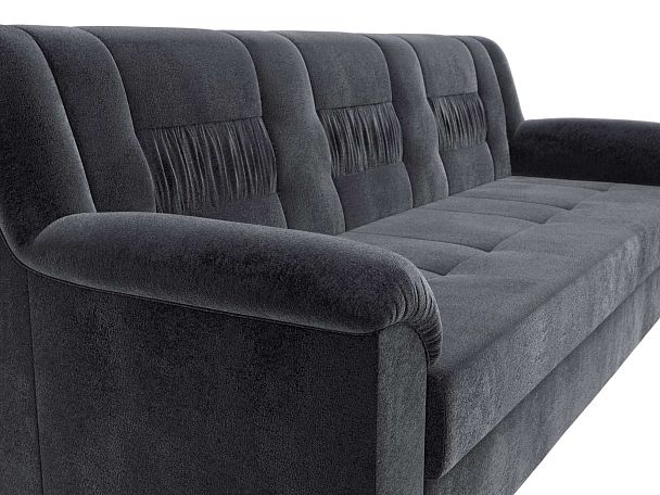 Диван прямой Карелия Велюр серый - Вид 4