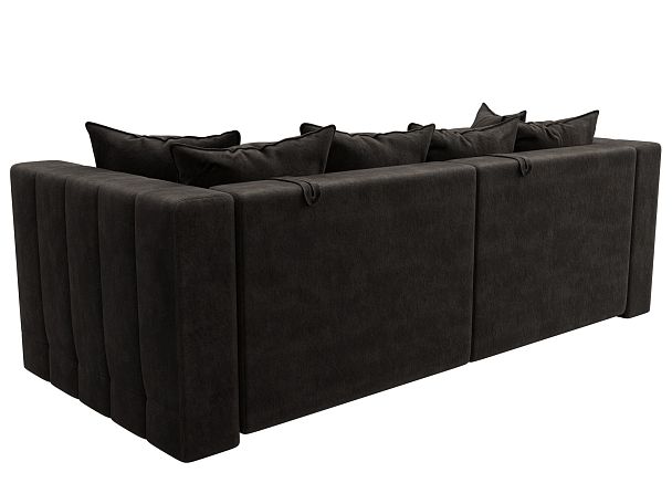 Диван прямой Лига-052 НПБ Велюр коричневый - Вид 5