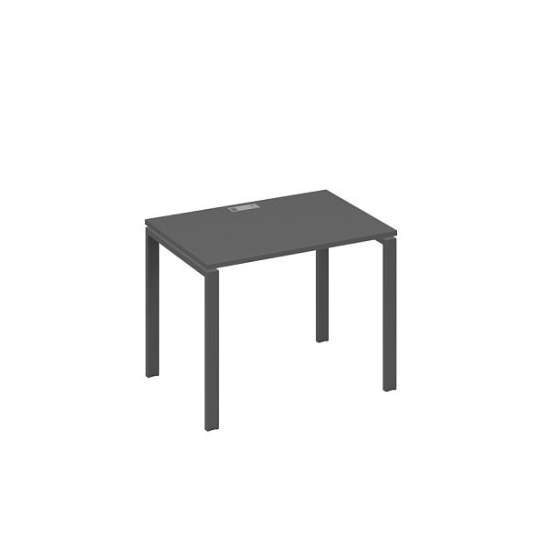 Стол письменный на металлокаркасе UNO A4 А4 Б1 012 БП антрацит премиум / металлокаркас антрацит - Вид 1