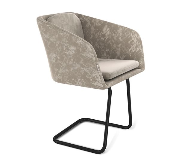 Стул Sheffilton SHT-ST43-1/S45-1 карамельный латте/черный муар - Вид 1