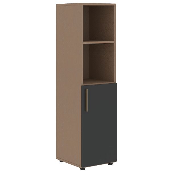 Шкаф средний узкий VMCS 40.5 Яшма черный/Кобра 400х430х1517 VELION - Вид 1