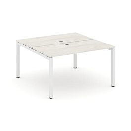Стайл Проджект Рабочая станция 2-х сторон. SN-5P.DRS-012 Дуб Наварра/Металл Белый 1180*1432*750 - Фото предпросмотра