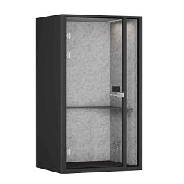 SoundCube RV UNO+ з/с-глухая  SDC-1.2-WA Антрацит/Зимний Лес/Антрацит/Прозрачный/Серый 1300*1070*2278 - Фото предпросмотра