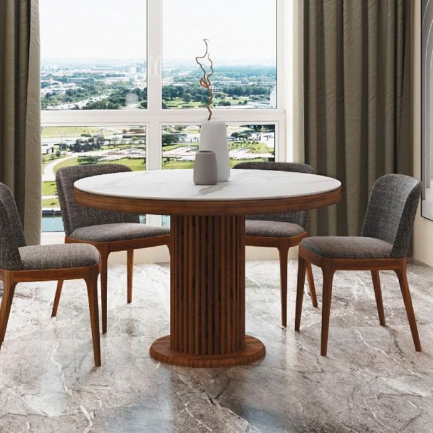 Стол Denver 110, круглый матовый - Вид 5