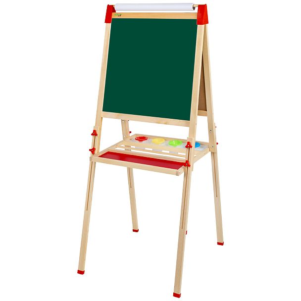 Мольберт растущий 3 в 1 для мела/магнитно-маркерный 50х50 см, бумага для рисования, BRAUBERG KIDS, 238150 - Вид 15