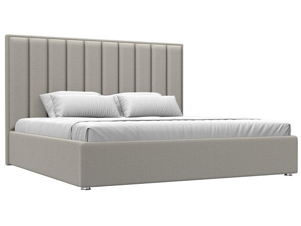 Кровать интерьерная Афродита 200 Рогожка бежевый - Вид 1