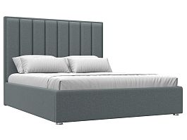 Кровать интерьерная Афродита 160 Рогожка серый - Фото предпросмотра