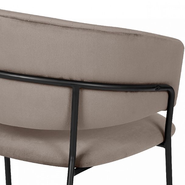 Комплект кухонных стульев Даксон мокко велюр/черный, 4 шт. - Вид 9