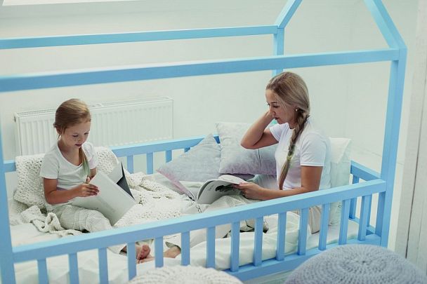 Кровать Дрима МБ, голубой - Вид 8