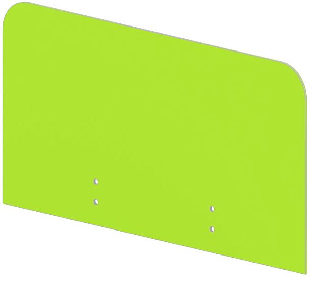 Экраны для столов "Настольные защитные экраны «Лайт»"  ПК-ЛТ-ЭКР60Х33-В2-1010 зеленый - Вид 1