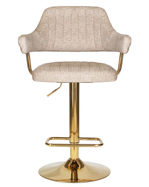 Стул барный DOBRIN CHARLY GOLD (бежевый твид (LEO26)) - Вид 6