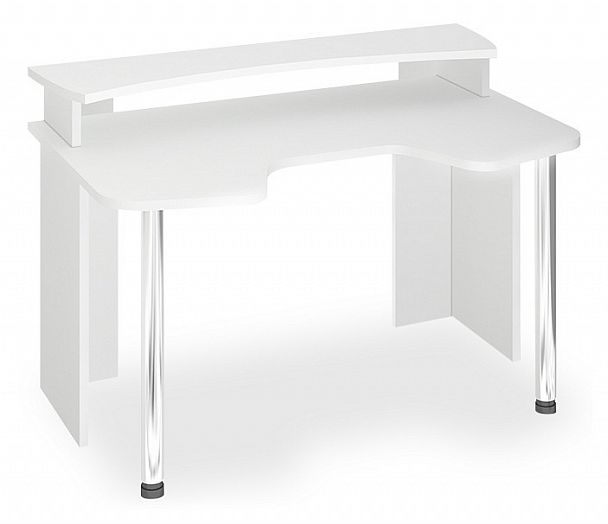 Стол компьютерный Домино Лайт СКЛ-Игр140+НКИЛ140 Белый - Вид 1