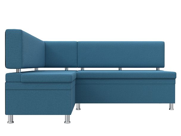 Диван кухонный угловой Стайл левый угол Рогожка голубой - Вид 2